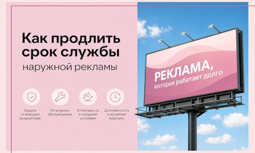 Как продлить срок службы наружной рекламы в Кронштадте