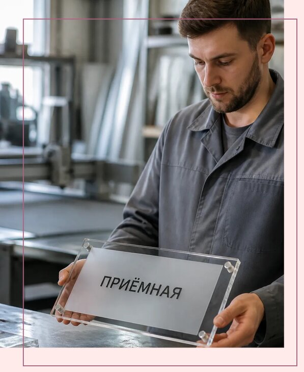 Таблички из оргстекла на заказ в Кронштадте от 4069 р. | Аванза-Крн