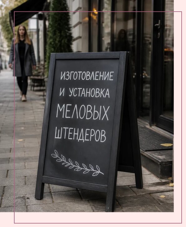 Меловые штендеры в Кронштадте по цене от 6782 р. | Аванза-Крн