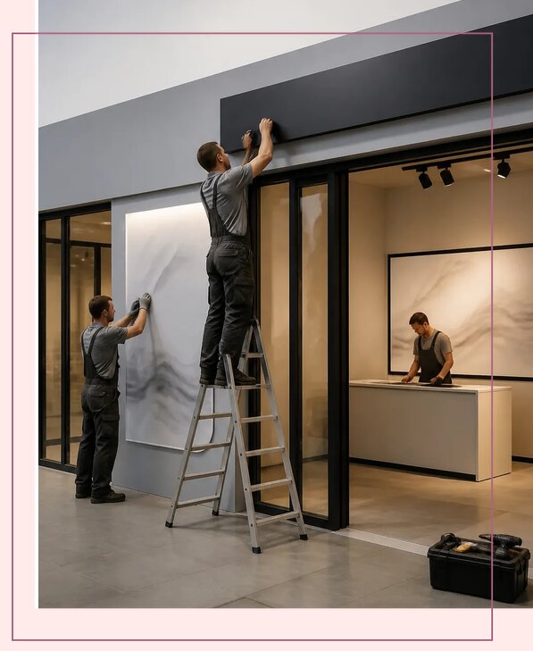 Брендирование торговых точек для бизнеса под ключ в Кронштадте